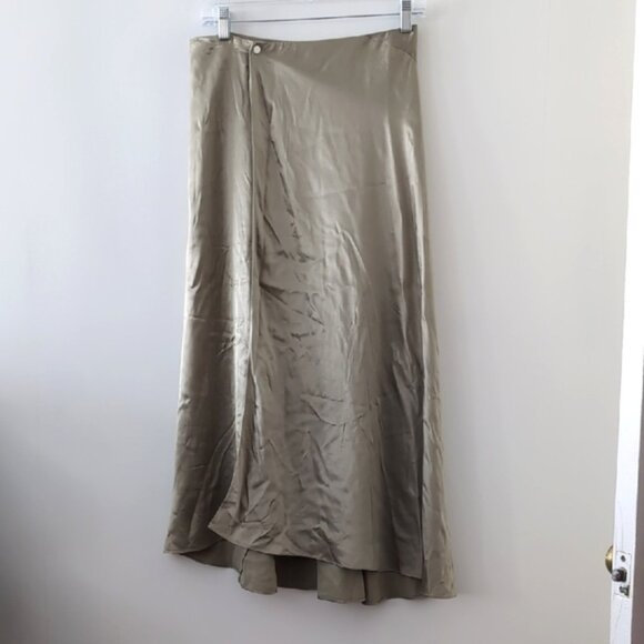 Samcoe samcoe maxi Victoria Bias satin skirt size S